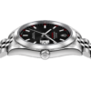 Montre Homme Argentée à Cadran Noir – Style Élégant - vue 2