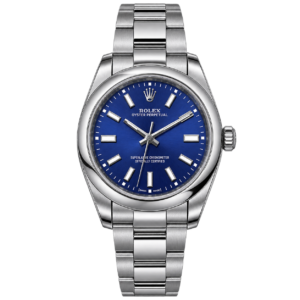Montre Homme Argentée à Cadran Bleu – Style Élégant & Intemporel