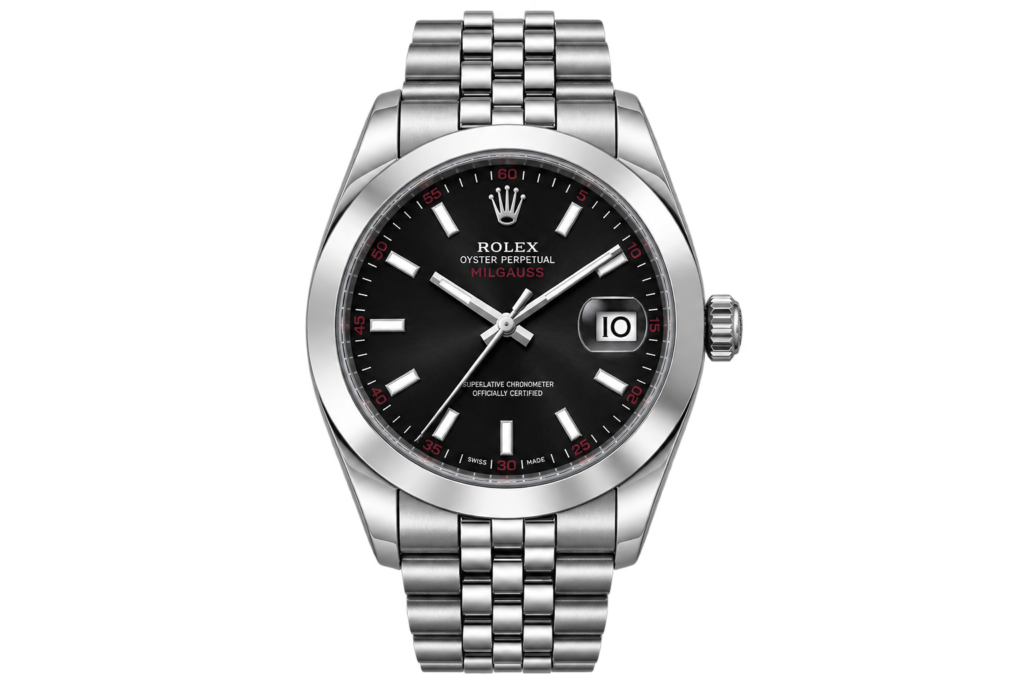 Montre Homme Argentée à Cadran Noir – Style Élégant
