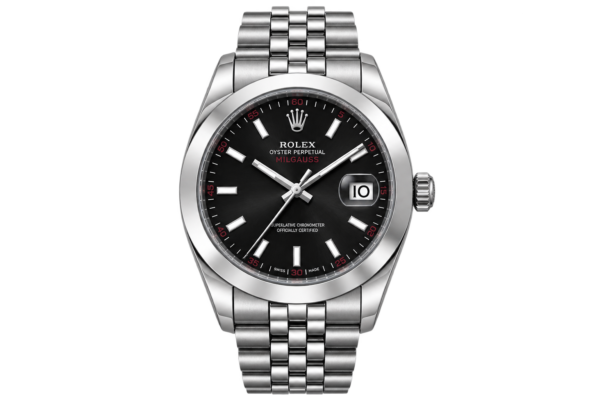 Montre Homme Argentée à Cadran Noir – Style Élégant