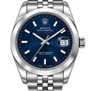 Montre Homme Argentée à Cadran Bleu – Style Élégant