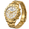 Montre Homme Sport Doré – Cadran Blanc - vue 2