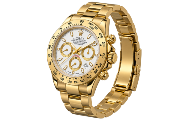 Montre Homme Sport Doré – Cadran Blanc - vue 2