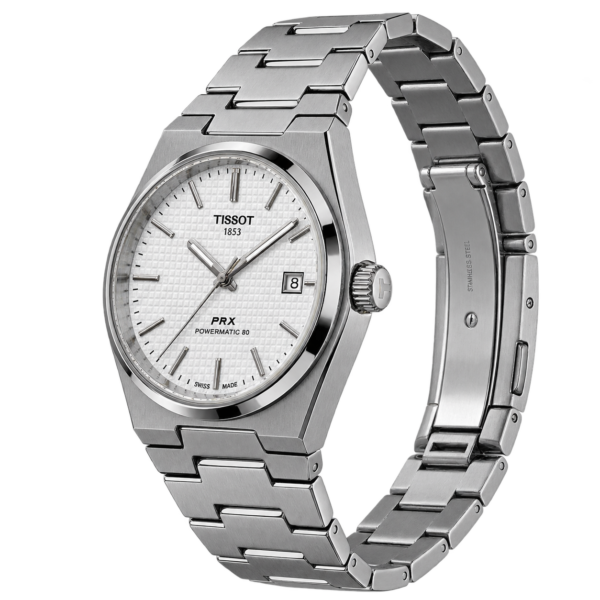 Montre Homme Sport-Chic – Cadran Blanc Bracelet Acier - vue 2