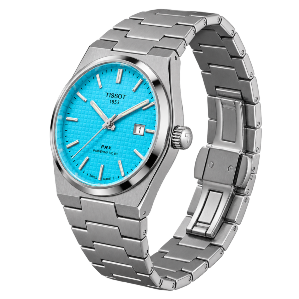 Montre Homme Turquoise Style PRX BLEU – Bracelet Acier Inoxydable