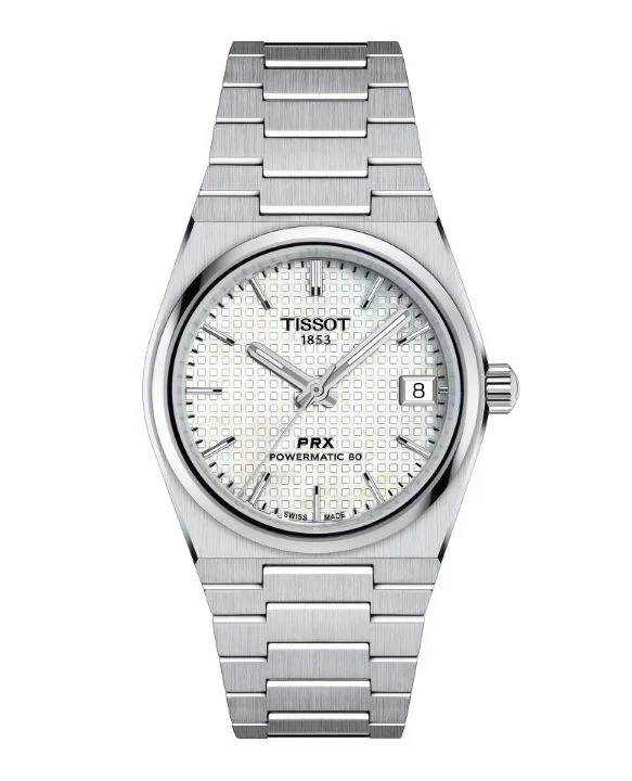 Montre Homme Turquoise Style PRX Blanc – Bracelet Acier Inoxydable – before