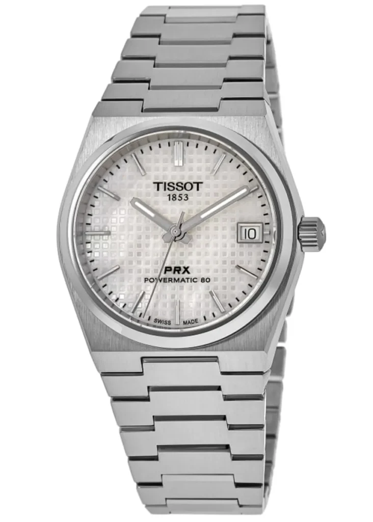 Montre Homme Turquoise Style PRX Blanc – Bracelet Acier Inoxydable – after