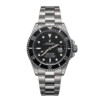 Montre Homme Élégante Noire – Bracelet Acier & Cadran Noir