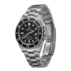 Montre Homme Élégante Noire – Bracelet Acier & Cadran Noir