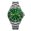 Montre Homme Verte Élégante – Cadran Vert & Bracelet en Acier