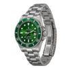 Montre Homme Verte Élégante – Cadran Vert & Bracelet en Acier
