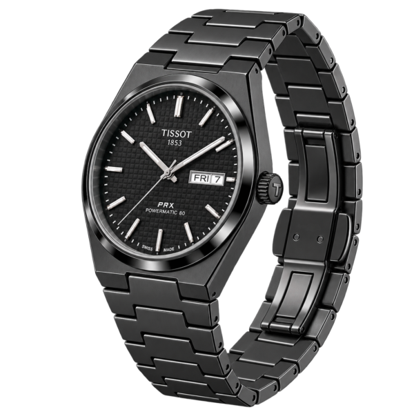 Montre Homme Turquoise Style PRX NOIRE/NOIRE – Bracelet Acier Inoxydable