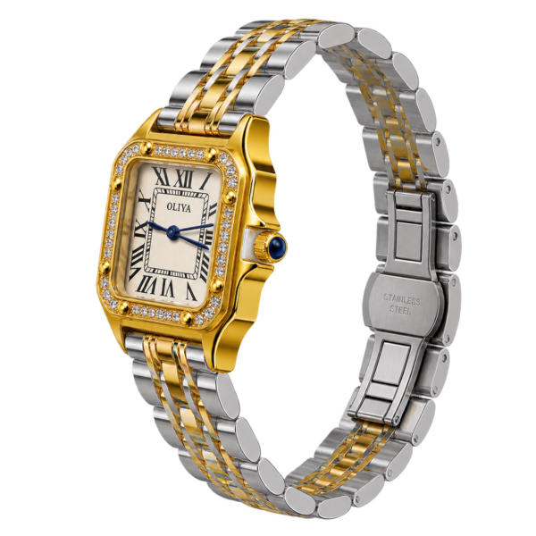 Montre OLIYA Femme Élégance – Bicolore Doré & Argenté